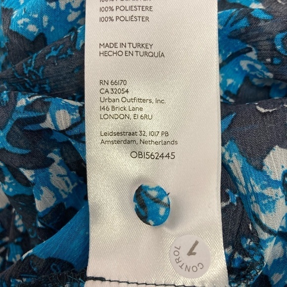 Anthropologie Sheer Print Peasant Blouse - Picture 13 of 14